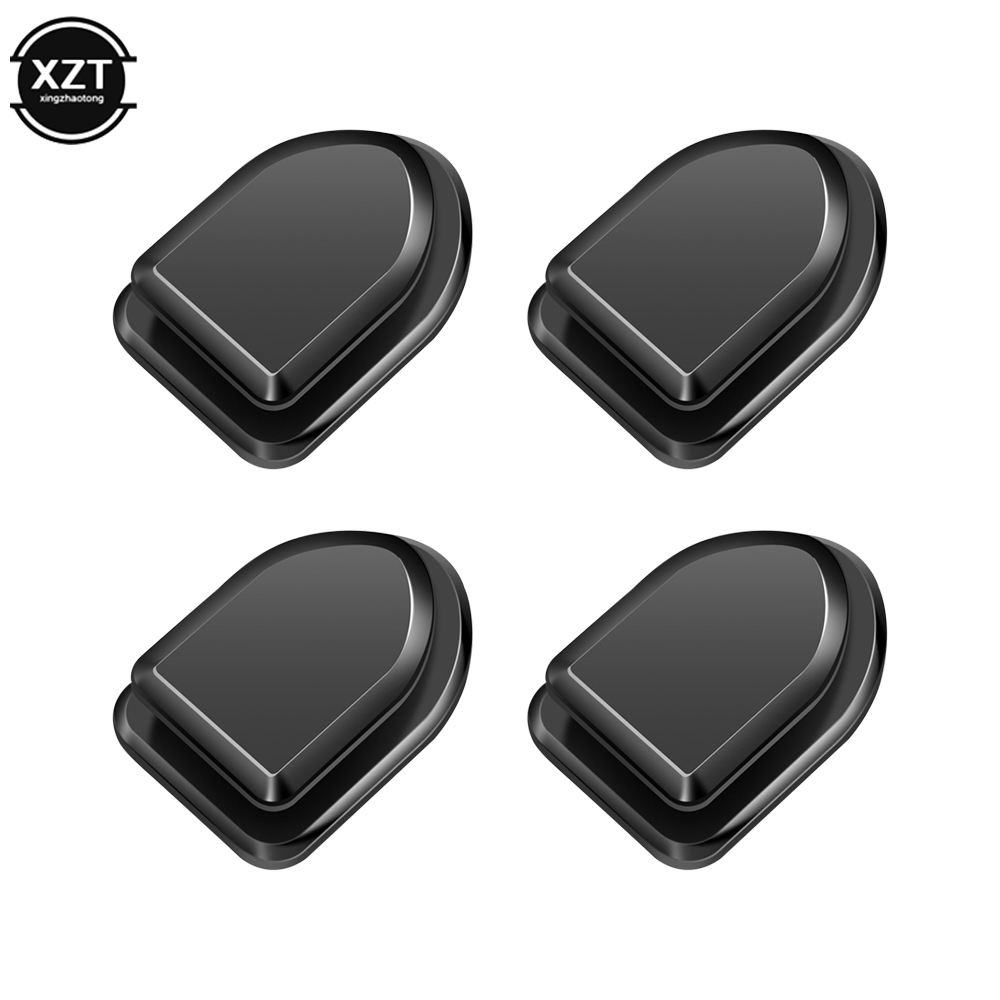 4 stks/partij Auto Haken Organizer Opslag Hanger voor USB Kabel Hoofdtelefoon Sleutel Opslag Muur Haak Hanger Auto Accessoire: Default Title