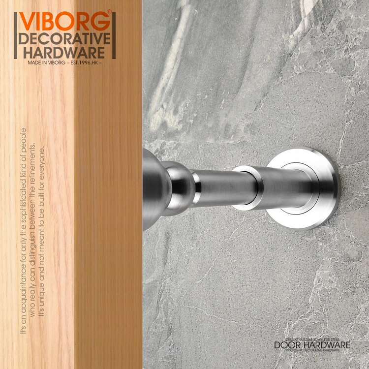 VIBORG Deluxe 304 Stainless Steel Casting Heavy Duty Adjustable Wall mounted Magnetic Magnet Door Stopper Door Stop Doorstop