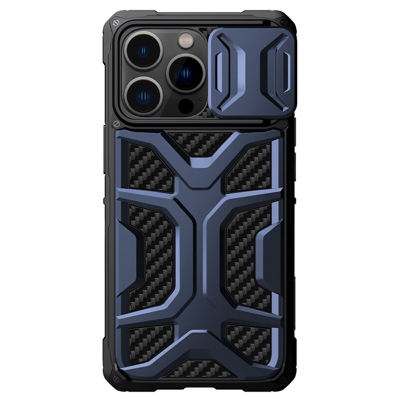 Nillkin Avonturier Case Voor Iphone 13 Pro Max Schokbestendig Airbag Case Outdoor Sport Tpu + Pc Zware Camera Bescherming Terug cover: For iPhone 13 / Blauw