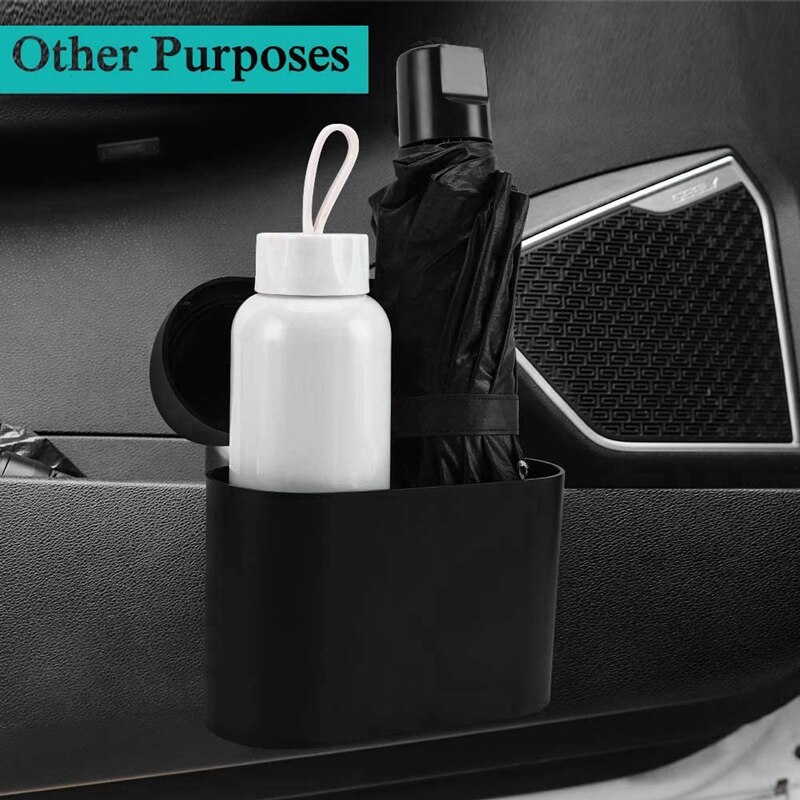 Car Trash Can with Lid Mini Vehicle Trash Bin Car Dustbin Garbage Organizer Automotive Garbage for Auto Cars, Home