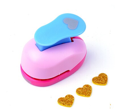2.5cm blommor punch pyssel stansar scrapbook puncher skum scrapbooking cutter eva punch barn prägling pappershål: Hjärta