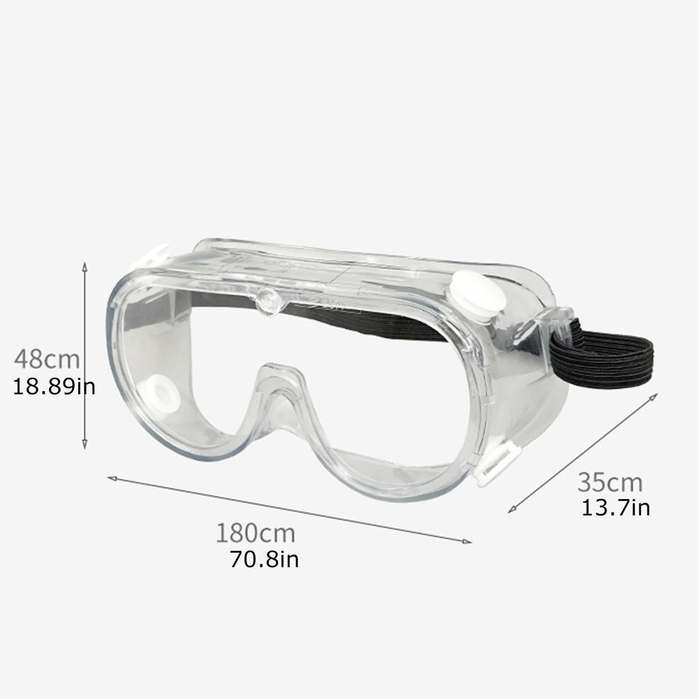 Volledig Gesloten Clear Vented Veiligheidsbril Oogbescherming Lab Anti Fog Glazen Lens Werkplek Veiligheidsbril