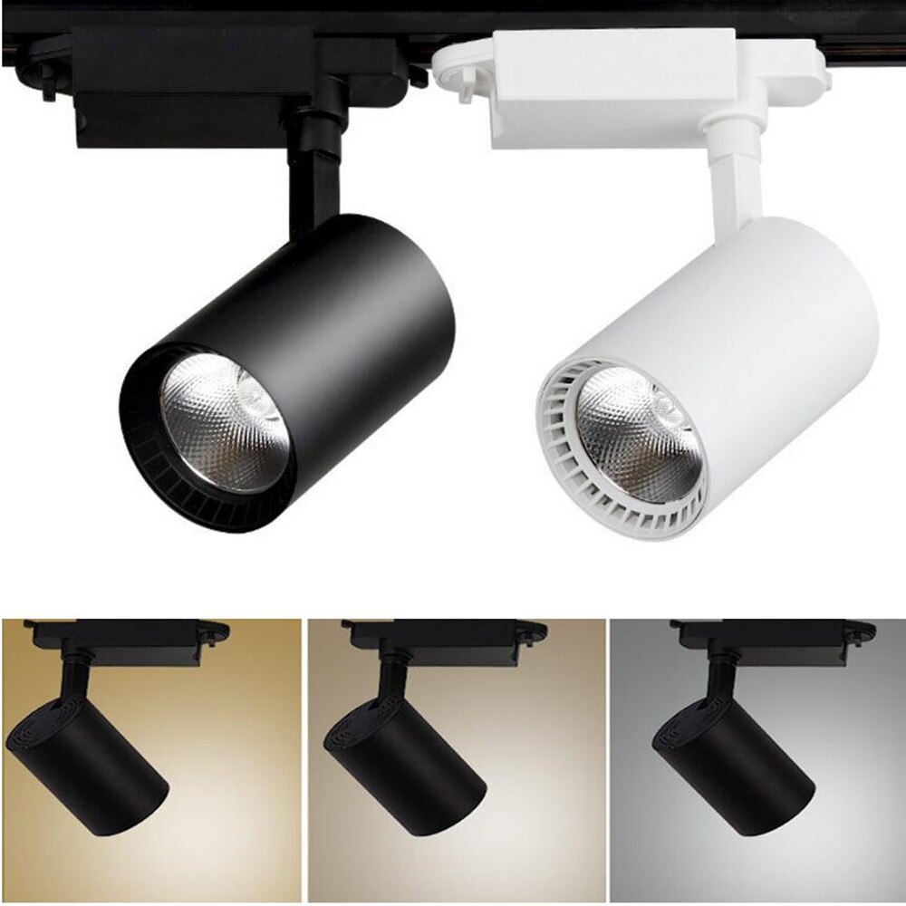 COB 20W 30W Led Spoor licht aluminium Plafond Spoor verlichting Spot Rail Spots Vervangen Halogeen Lampen AC 110-240V