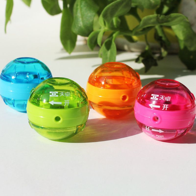 Colorful Cute Mini 2.0mm Pencil Lead Sharpener Double Hole School Office Supply Stationery Kids 1pc random color