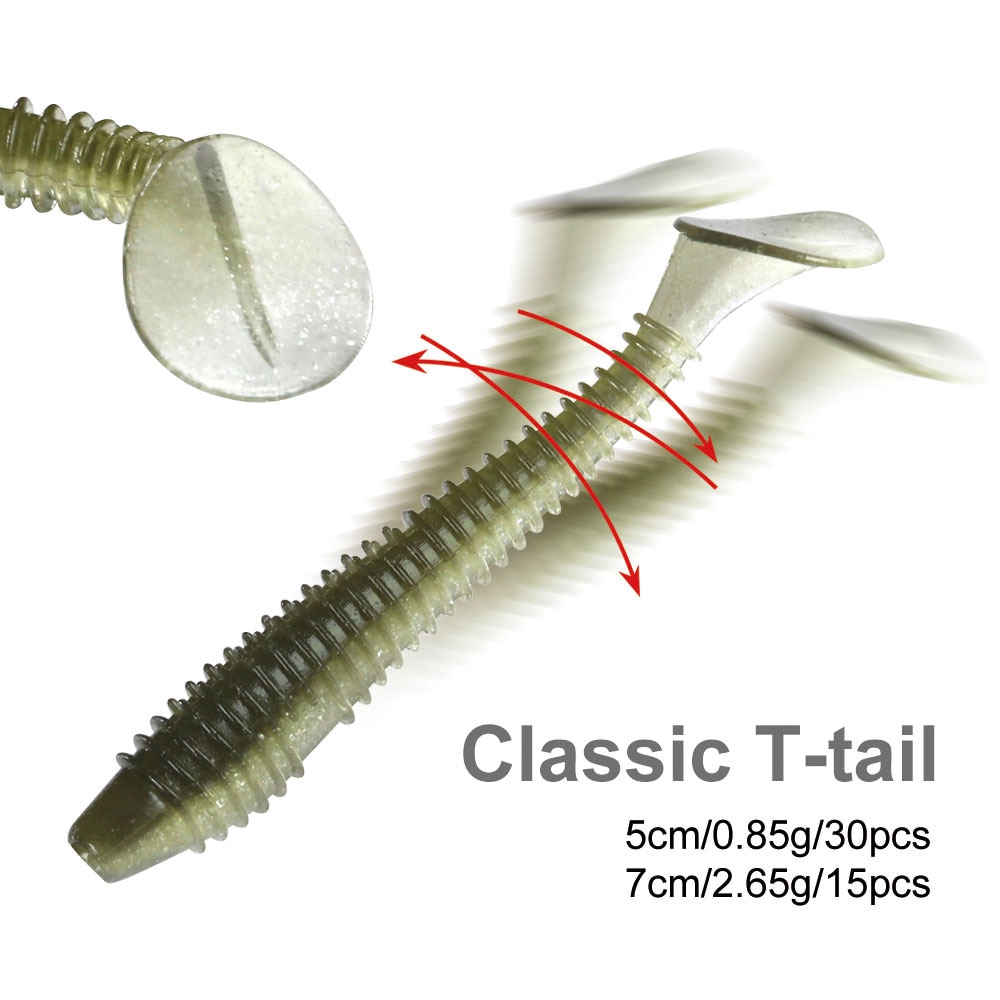 Leurre artificiel et doux à gros impact,wobbler softbait de 0 mm, 2,3 inch, 50mm et 1,6 inch, pour la pêche à pagaie et poisson nageur à queue,