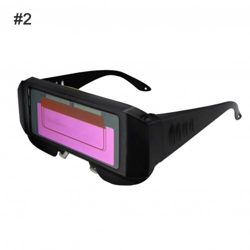 Solar Powered Auto Darkening Electric Welding Glasses Anti-UV Protective Lens Goggles Eyewear Welding Helmet Cap for Soldering: 2