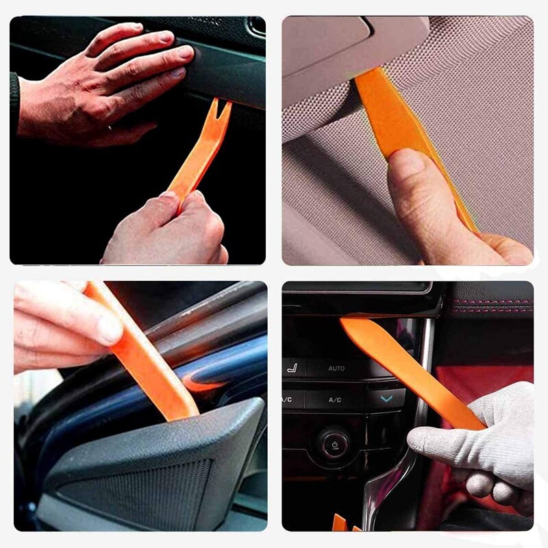 Herramienta de extracción de embellecedor para coche, Kit de herramientas de apriete con bolsa de almacenamiento, 25 uds.