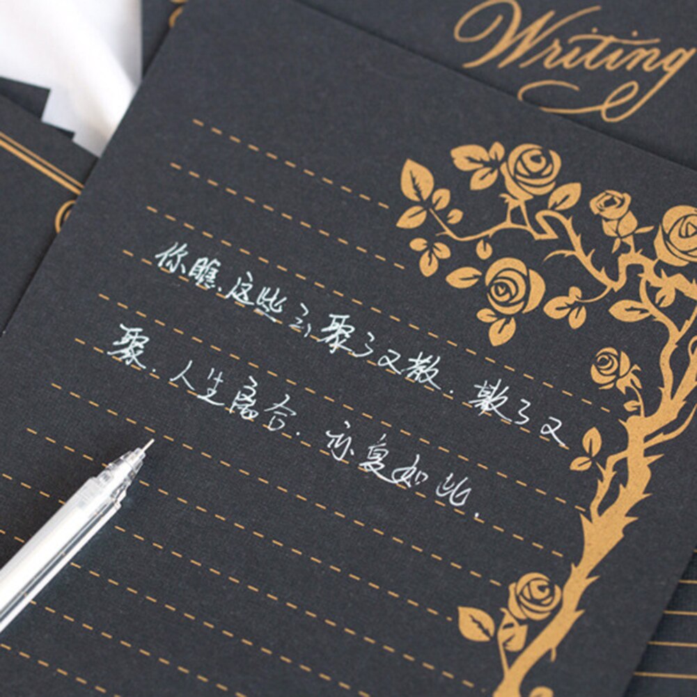24 Sheets Vintage Letter Paper Wedding Invitation Writing Stationery Paper 3 Styles, Each Style 8 Kinds of Different Patterns