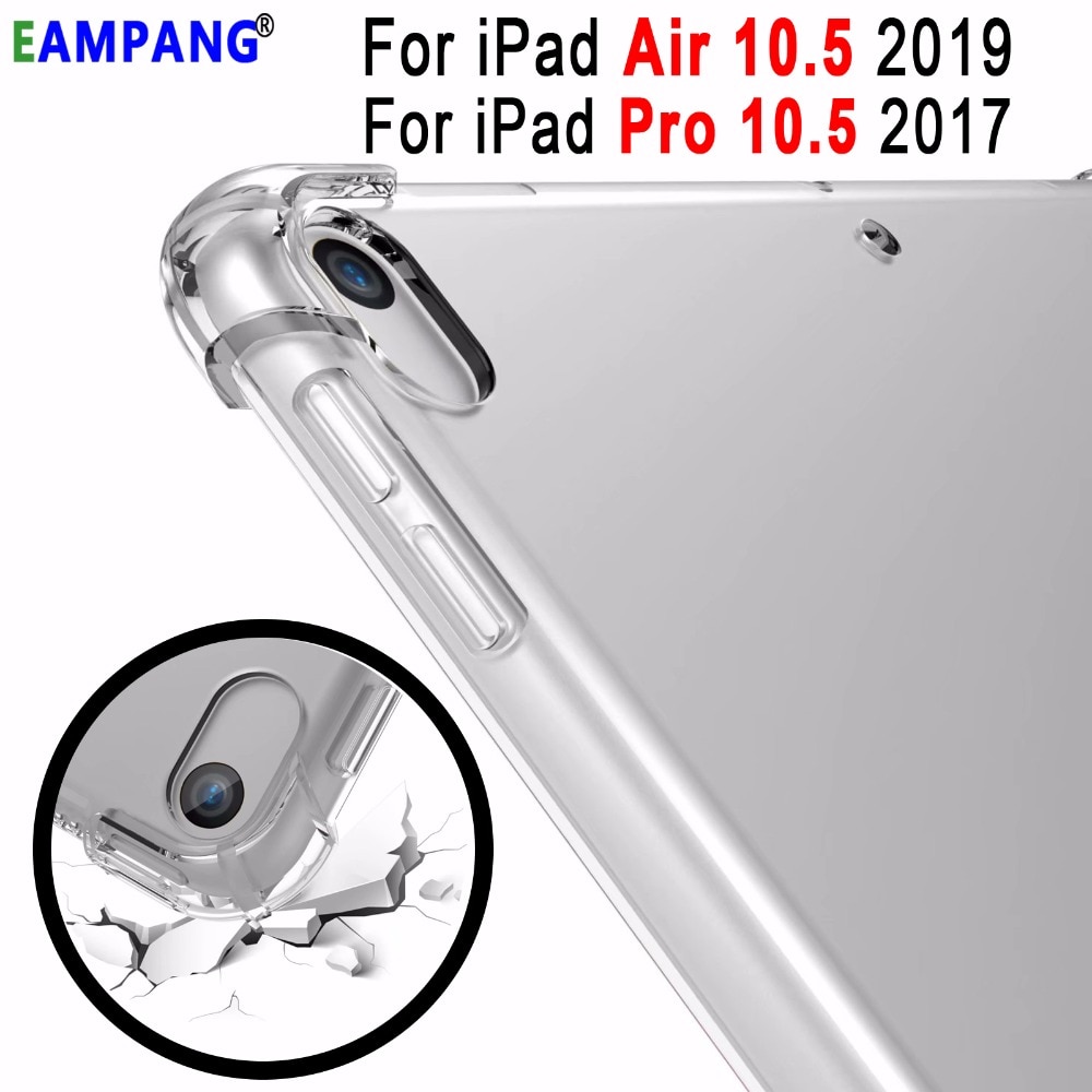 Weerstand Transparant Soft Silicon Clear Tpu Cover Case Voor Apple Ipad Pro 10.5 Ipad Air 3 10.5 case Coque Funda