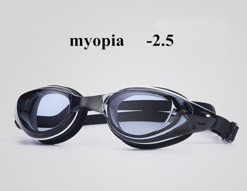Myopia Swimming Goggles Swim Cap Swimming Glasses Anti-fog Waterproof Swim Goggles Earplug Pool Equipment for Men Women Eyewear: 12
