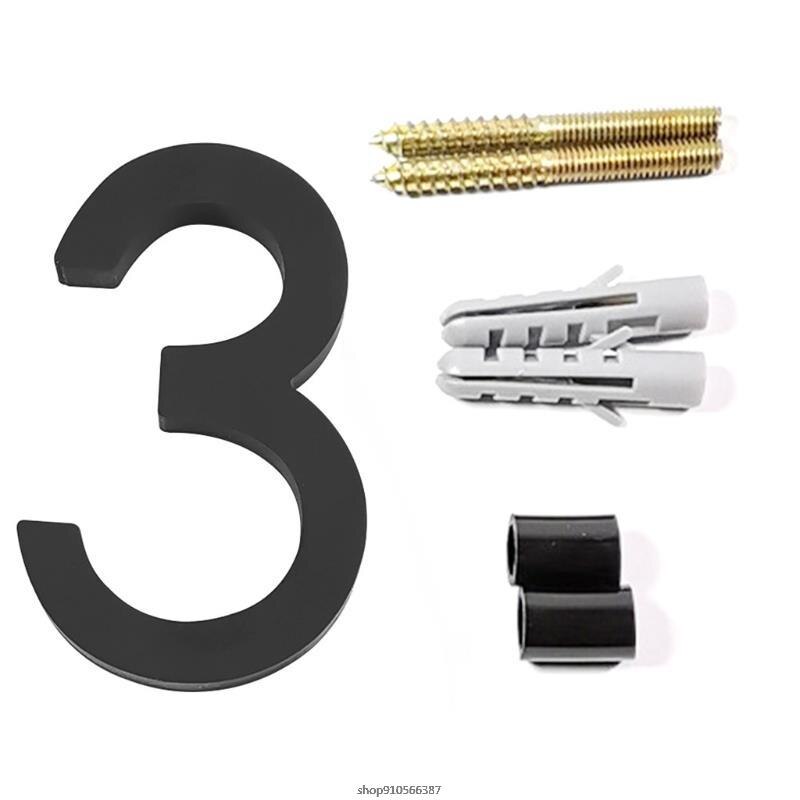 Floating House Number Modern House Numbers Visibility Signage for Home Address | Floating Mount or Flush Mount se3