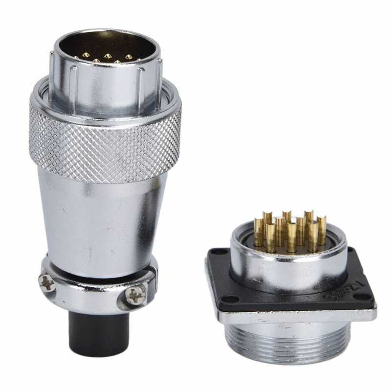 WS24 Aviation Connector Pin Male Plug Female Aviation Plug Connector High Strength Pressure Resistance for Industrial Needs