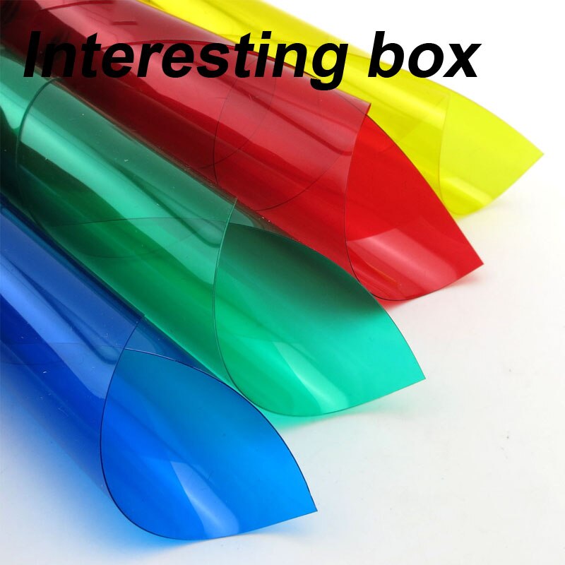 PVC transparent sheet DIY model color plastic board handmade material water surface sticker accessories