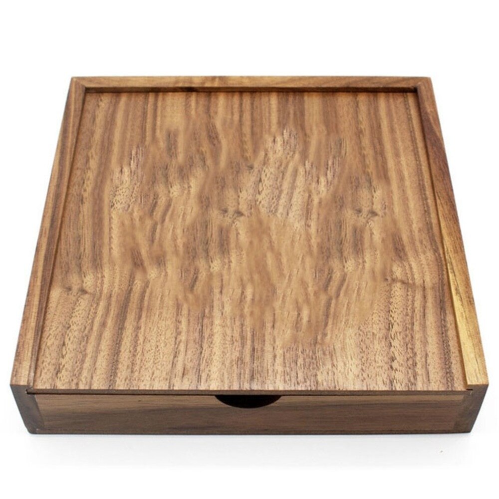 180*180*50mm Maple/Walnut Wood Photo Unique Album Box Collection Box DIY Wedding Memory