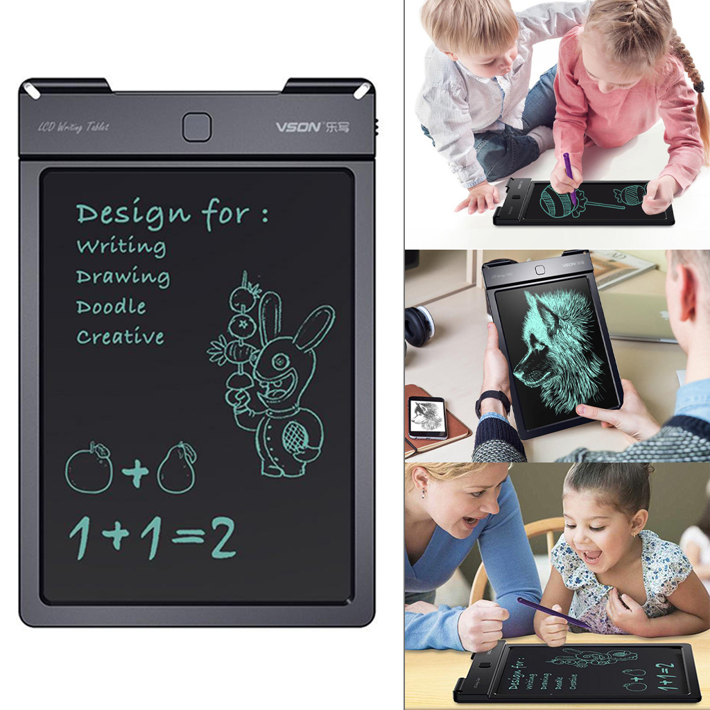 9" LCD Writing Tablet Paperless Doodle Handwriting Pad Board for School Learning