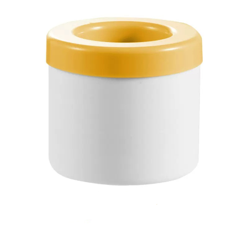 Silikon Eiswürfel Form Runde Eis Eimer Sommer Hausgemachte DIY Kühlschrank Einfrieren Eismaschine Kreative Eiswürfel Form Barware Werkzeuge: YELLOW