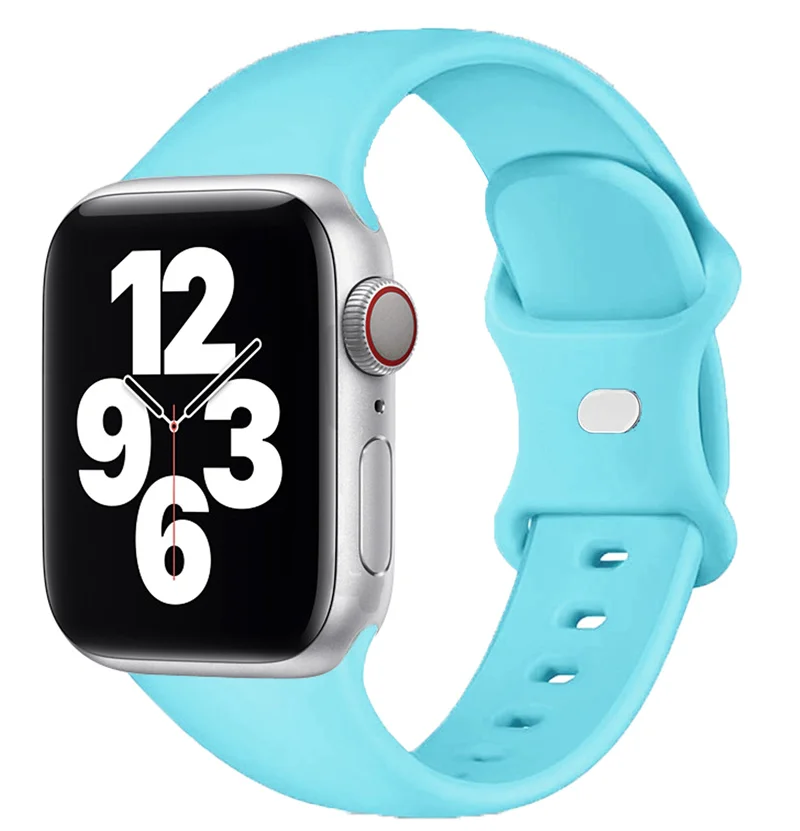 Siliconen band voor Apple Watch Band 44 mm 40 mm 45 mm 41 mm 42-38 mm sportpols iwatch serie 8 7 se 3 4 5 6 9 ultra 2 49 mm