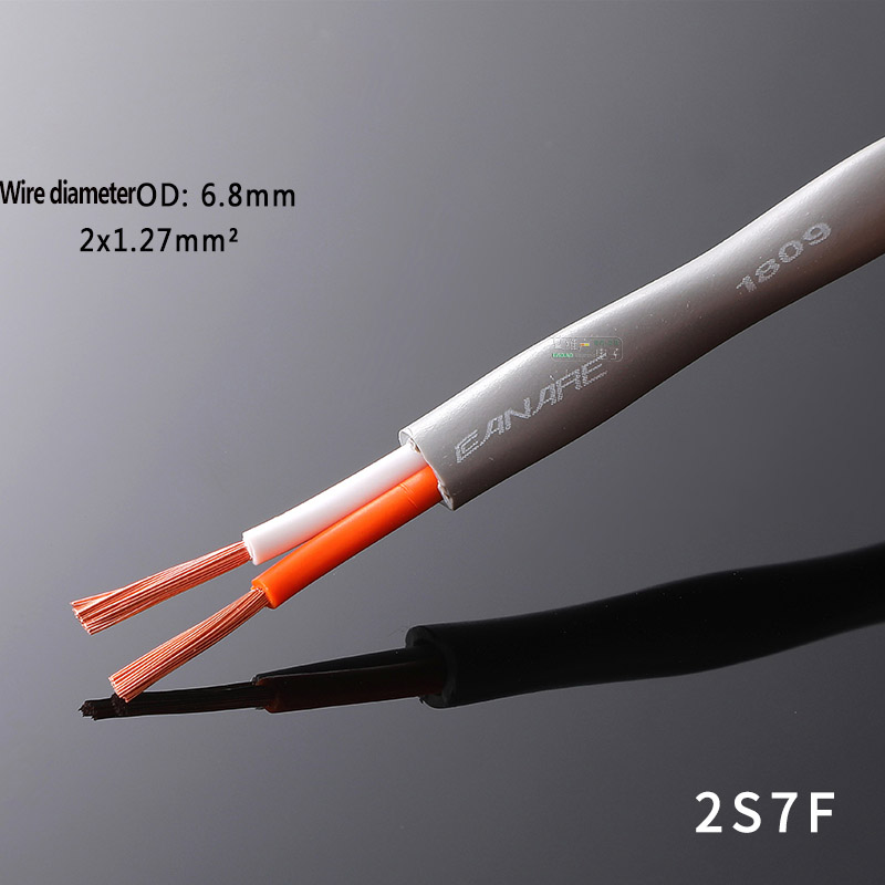 CANARE Speaker Cable 2S7F 2S9F 2S11F Super Supple 2 Core Audio Surround Oxygen Free Copper KTV stage Wire For Fixed Install: Red / <=0.5m