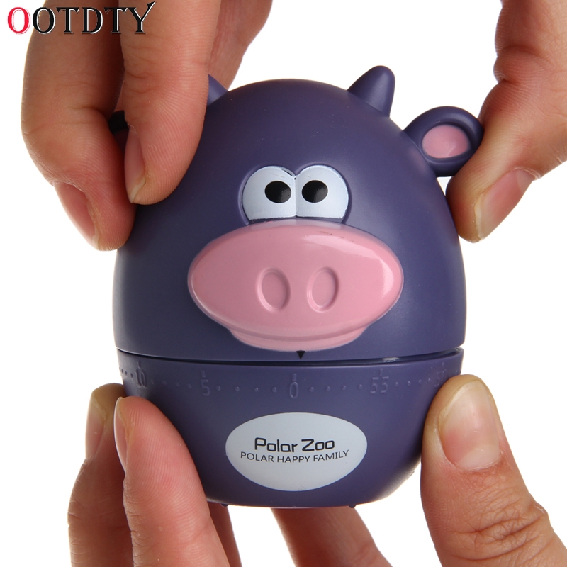 Küche Timer Mechanische Wind hoch 60 Minuten Küchen Gerät Neuheit Kochen Liefert Kuh Tragen Neue