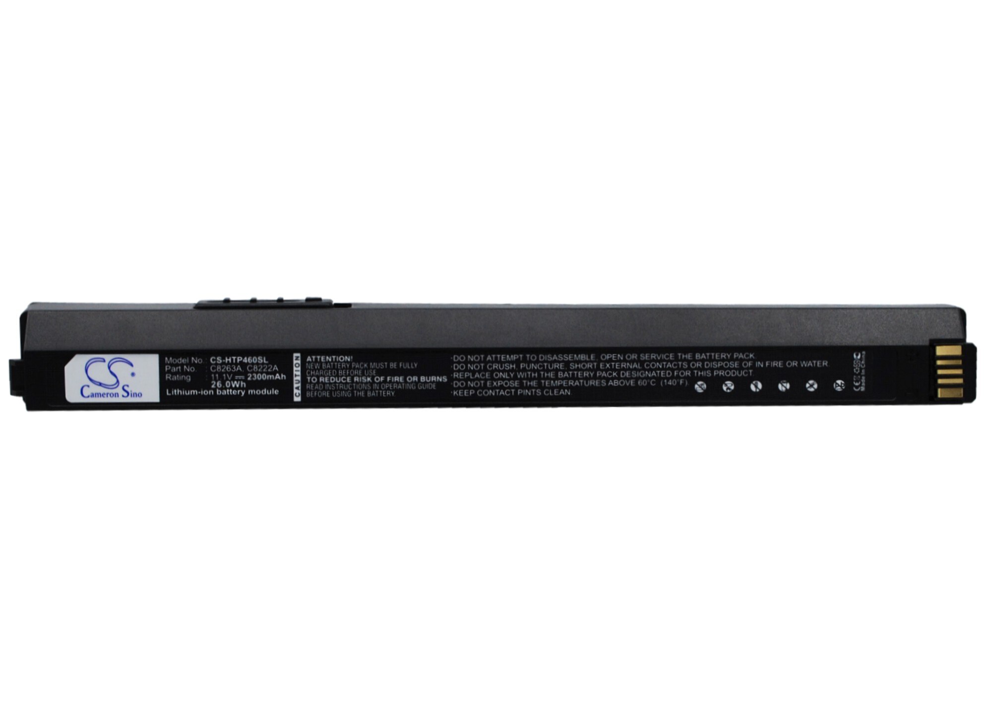 Cameron Sino MP3 Player Battery - 2300mAh Rechargeable - for HP Deskjet 450, Officejet H470, BT500