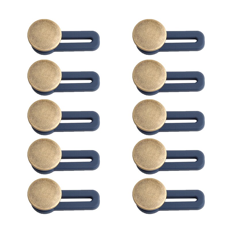 Extenseur de boutons en métal pour pantalons, 10 pièces, outils de couture gratuits, réglables, rétractables, réutilisables: 07