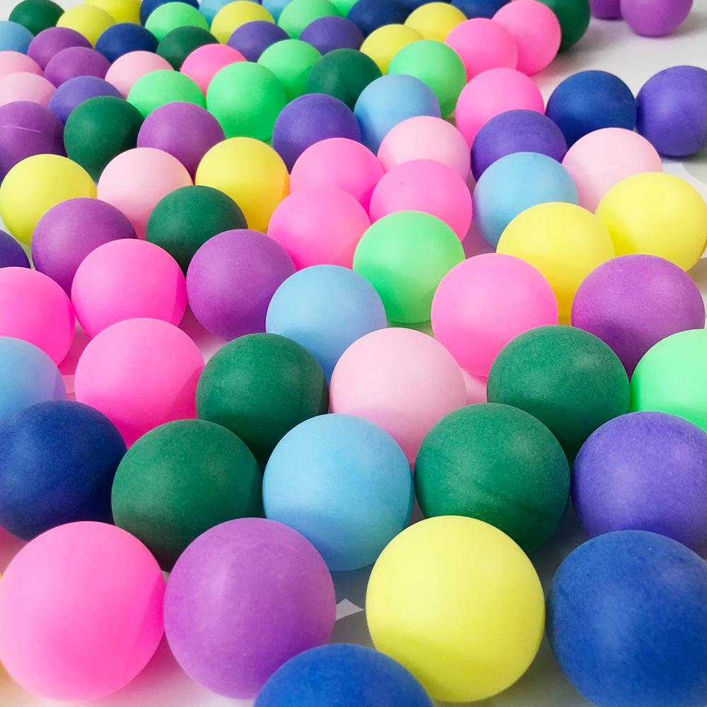 10 Stuks Gekleurde Ping Pong Ballen 40Mm 2.4G Entertainment Tafeltennis Ballen Gemengde Kleuren Voor Loterij Game En activiteit