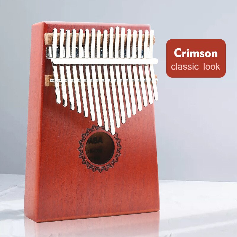 17 Keys Kalimba Thumb Piano Mahogany Mbira Body Musical Instruments Sanza Likembe Africa Finger Piano Beginner Upright Piano: C