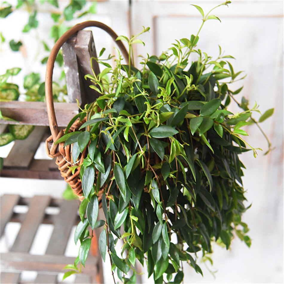 Outdoor Picnic Basket Hand-woven Flower Basket Multifunctional Storage Decorative Flower Pot Craft Wall-mounted Home Decoration