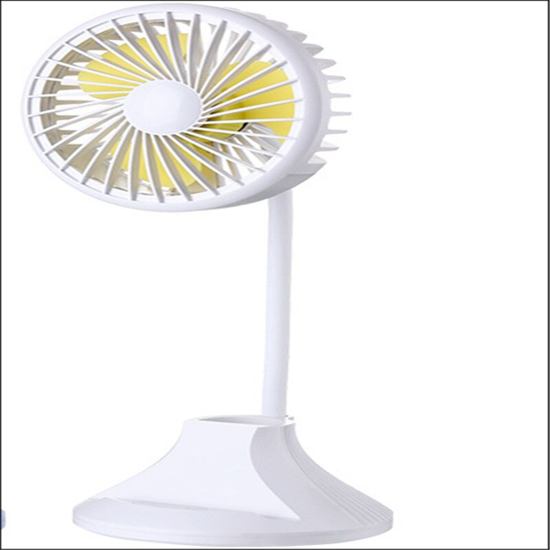 USB Rechargeable Portable LED Desk Lamp Fan lamp Clamp Flexible LED Night: White