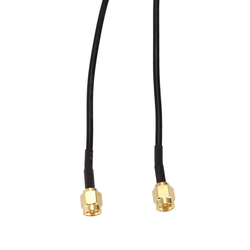 Conector SMA macho a macho + 2 uds., conector hembra a hembra SMA Adaptador Coaxial RF y 1x10M SMA macho a macho SMA M-M, 2 uds.