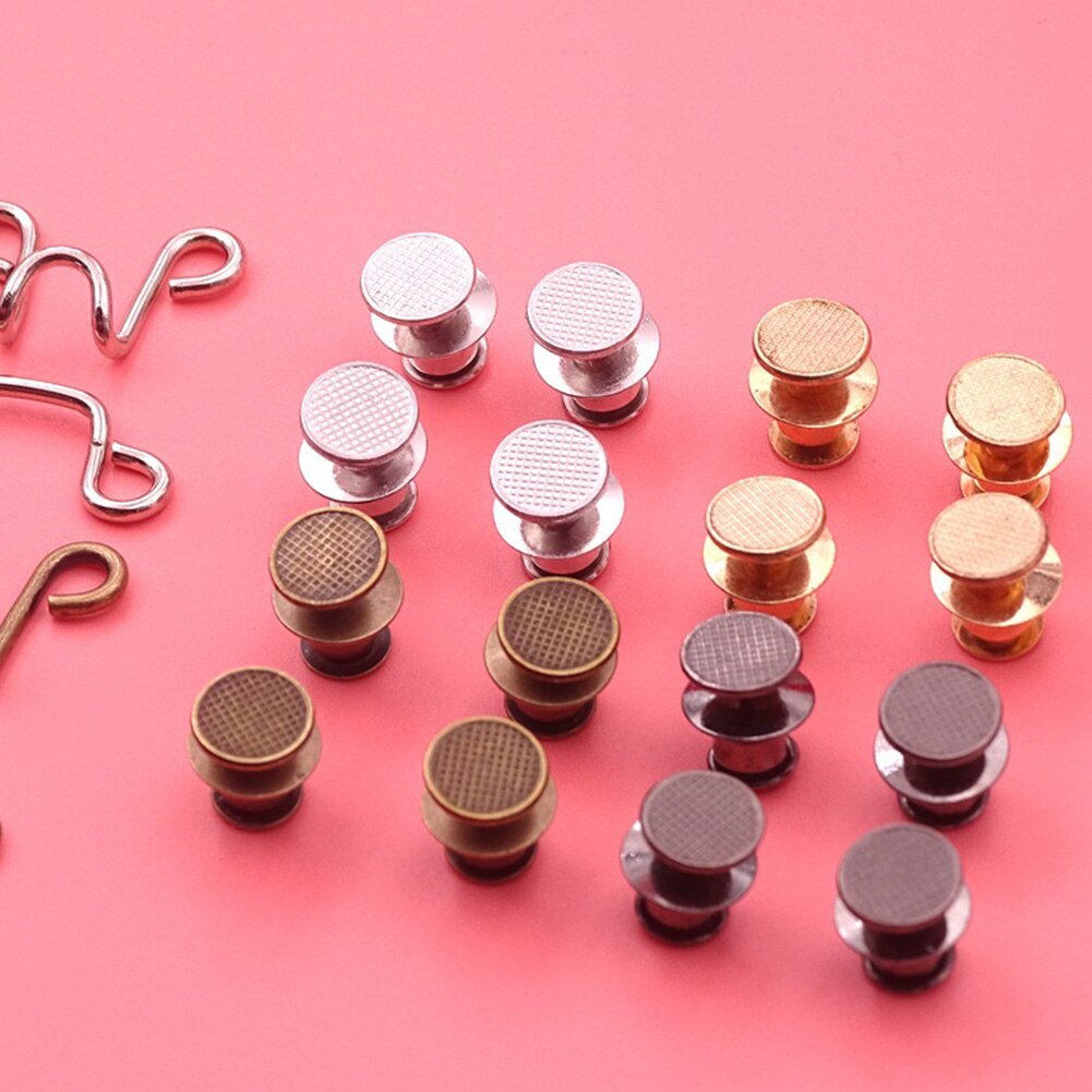 4set Metal Reusable With Hook For Pants Durable Waist Buckle Extender Set Sewing Tools Disassembly Skirts Adjustable Jean Button