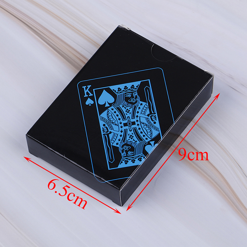 Waterdichte PVC Plastic Speelkaarten Set Trend 54 stuks Deck Poker Klassieke Goocheltrucs Tool Magic Box-verpakt