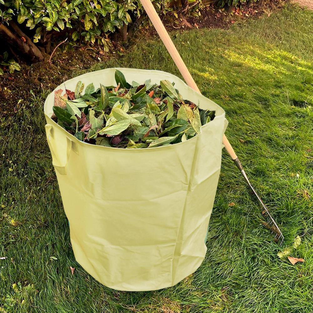 Outdoor Large Capacity Garden Waste Bag Garden Rubble Waste Non-Woven Fabric Rubbish Bags Garden Yard Waste Bins Storage