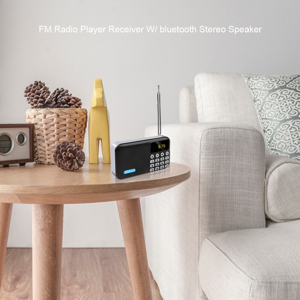 Tragbare Digitale DAB-P8 DAB + FM Radio Player Empfänger W/Bluetooth Stereo Lautsprecher Outdoor FM Empfänger Musik-Player Mit batterie