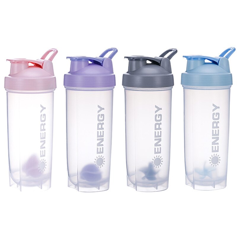 700/500Ml monocouche en plastique tasse Shaker bouteille Shaker protéine Sport Shaker boisson Protain Shaker Sport Shaker bouteille