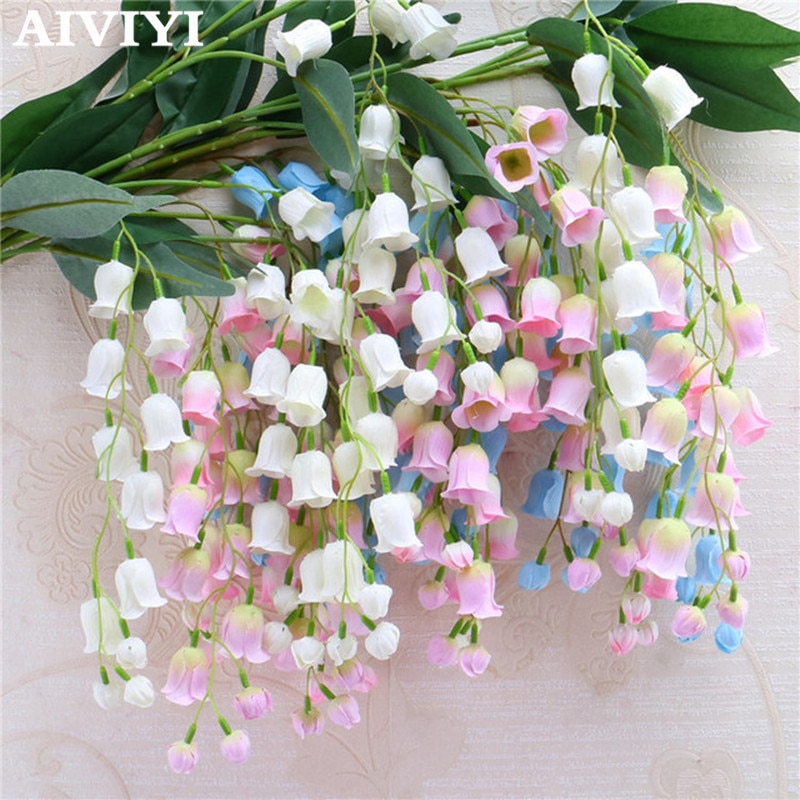 kunstmatige bloem klokje Campanula bruiloft zachte decoratie DIY bel bloem thuis hotel bruiloft decoratie zijde bloem