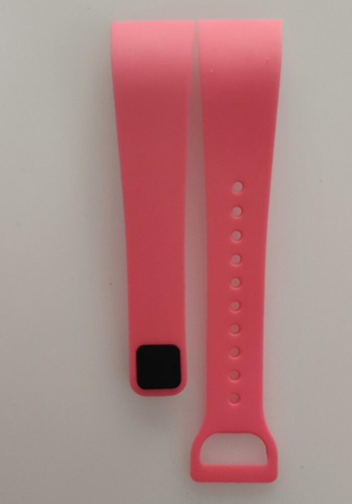 Correa de muñeca colorida para Xiaomi Mi Band 4c, correa de silicona de repuesto para pulsera inteligente Redmi Xiaomi Band 4C: Rose