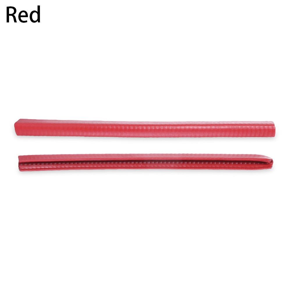 1 paar Skateboard Deck Wachen Schutz U Kanal Gummi und Stahl Stoßstangen stoßen Longboard Bord Absturz Gummi Streifen: rot