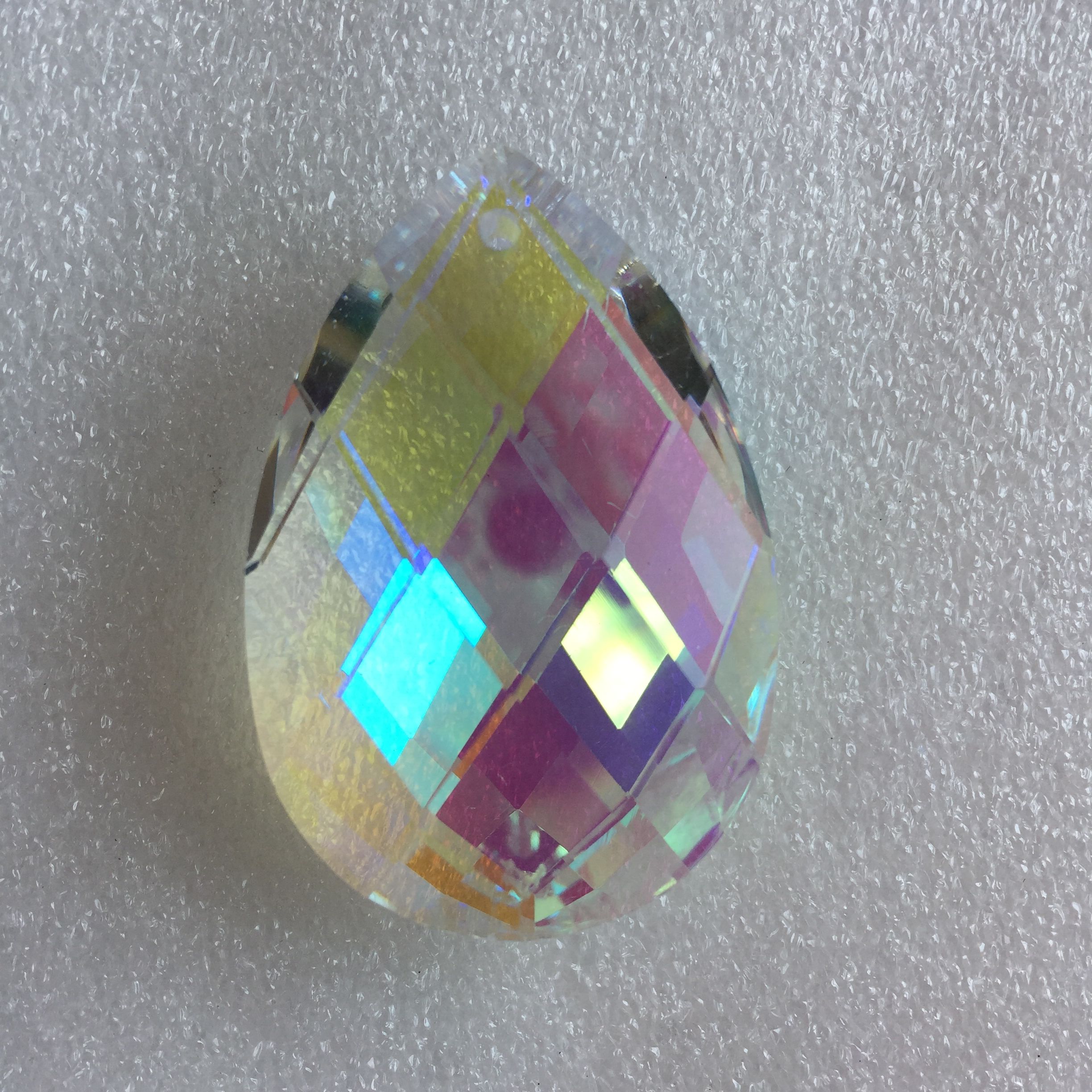 38mm/50mm AB Tear Glass Crystal Prism DIY Pendant Chandelier Jewelry Suncatcher Space Faceted