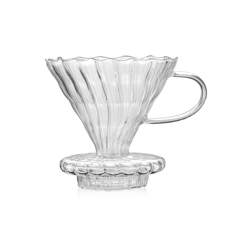 Kaffedryppegryte 300ml 500ml 700ml glass kaffekanne, isolert håndtak til å holde helle over kaffe og frisk dryppkanne: Stil 01
