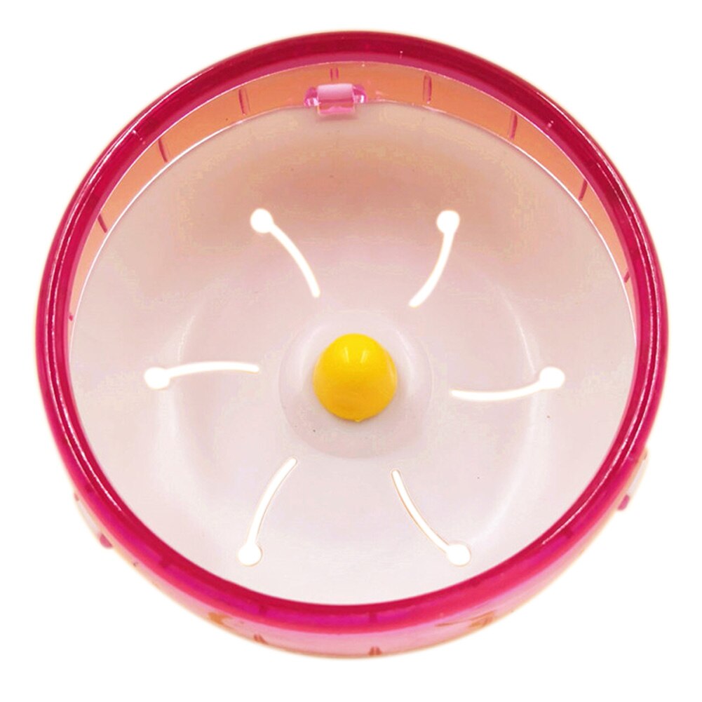 Juguete de disco para correr de hámster, rueda giratoria silenciosa para trotar, para mascotas, juguetes con ruedas HKS99: pink 17.5cm
