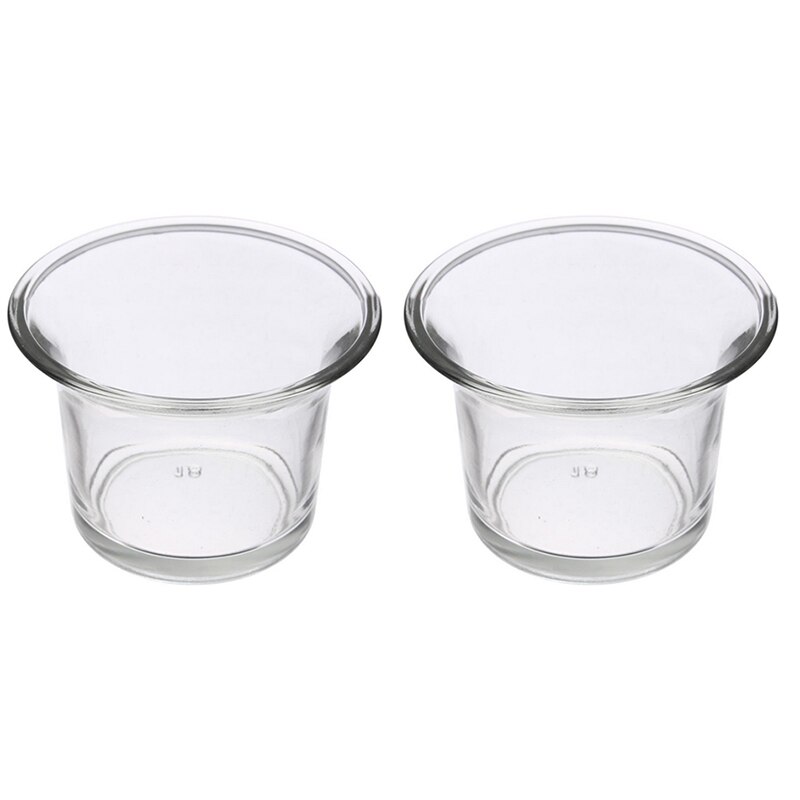 1 kpl lasinen kynttilänjalka pieni kirkas lasi valokynttilänjalka juhlien hääkoristelu  jk0609