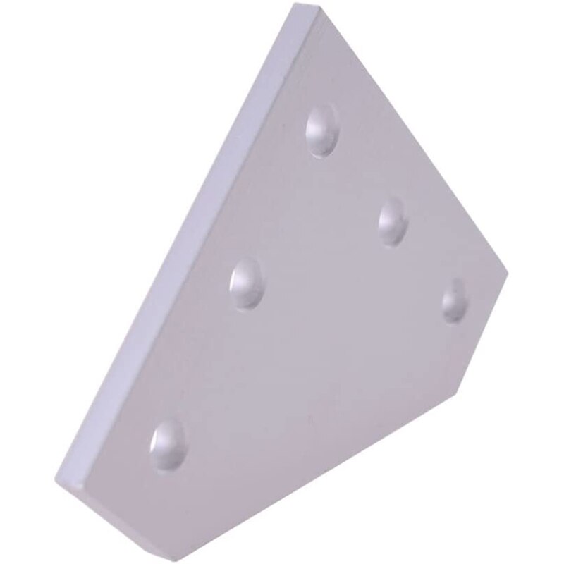 12 Teile/los 3D Drucker L-Förmigen Aluminium 5 See 60X60mm Anschluss Platte für V-Mutter/L-Mutter Aluminium Extrusion