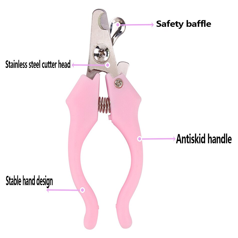 Prodotti per animali domestici, forbici per unghie per animali domestici, forbici per unghie in acciaio inossidabile per cani e gatti e tagliaunghie sono sicuri e affidabili