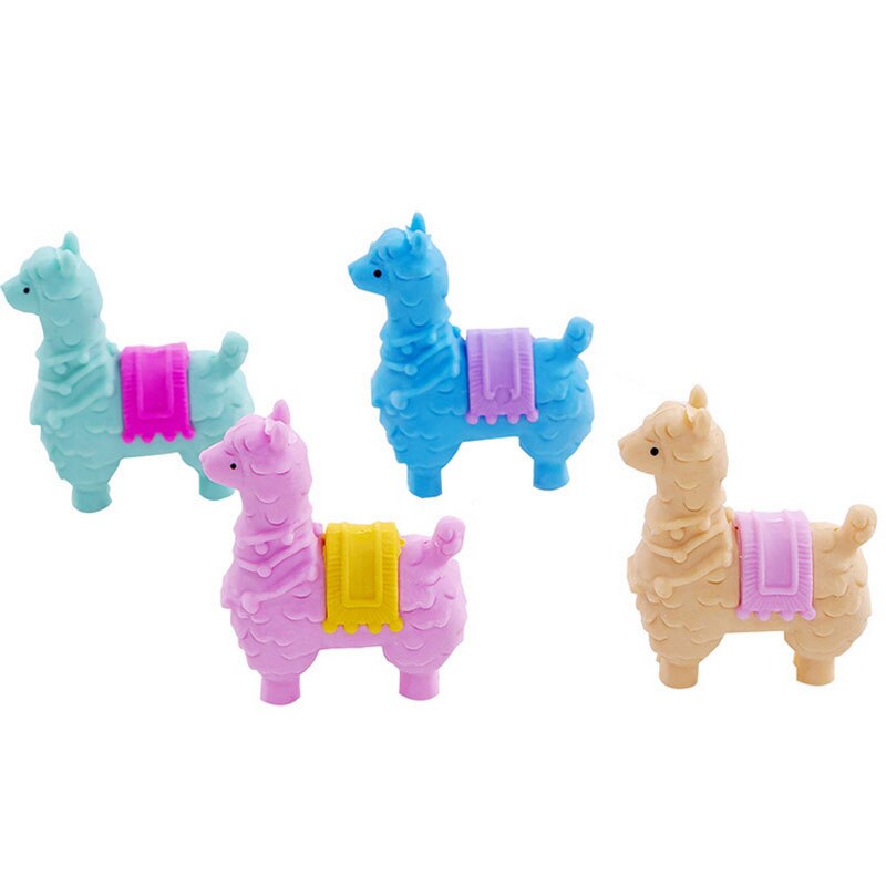 Schattige Kleine Alpaca Rubber Eraser School Kantoorbenodigdheden Prijs Voor School Kantoorbenodigdheden Voor Kids Wissen