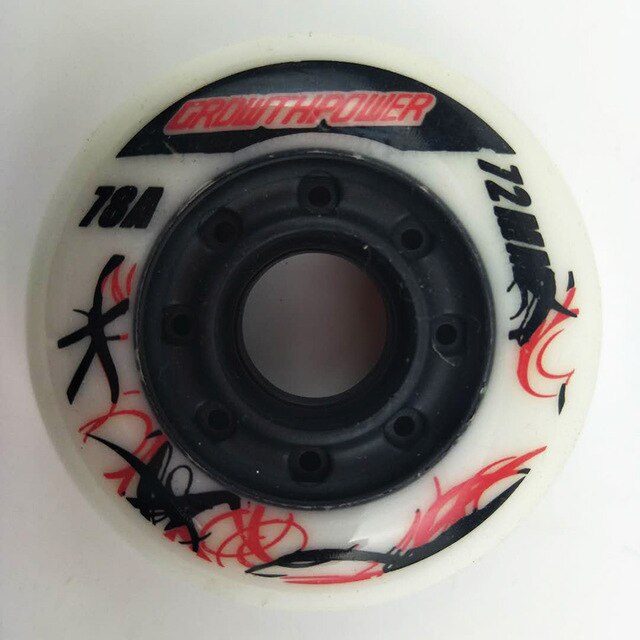 Skate ruedas de 8 unids/lote 84/78A 80 76 72mm neumáticos inline skate slalom patinaje libre deslizante para SEBA "powerslide" patines: Model 3 78A 72mm