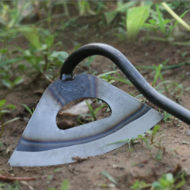 All-steel Hardened Hollow Hoe Handheld Weeding Rake Planting Vegetable Farm Garden Agriculture Ranch Tools Accessories