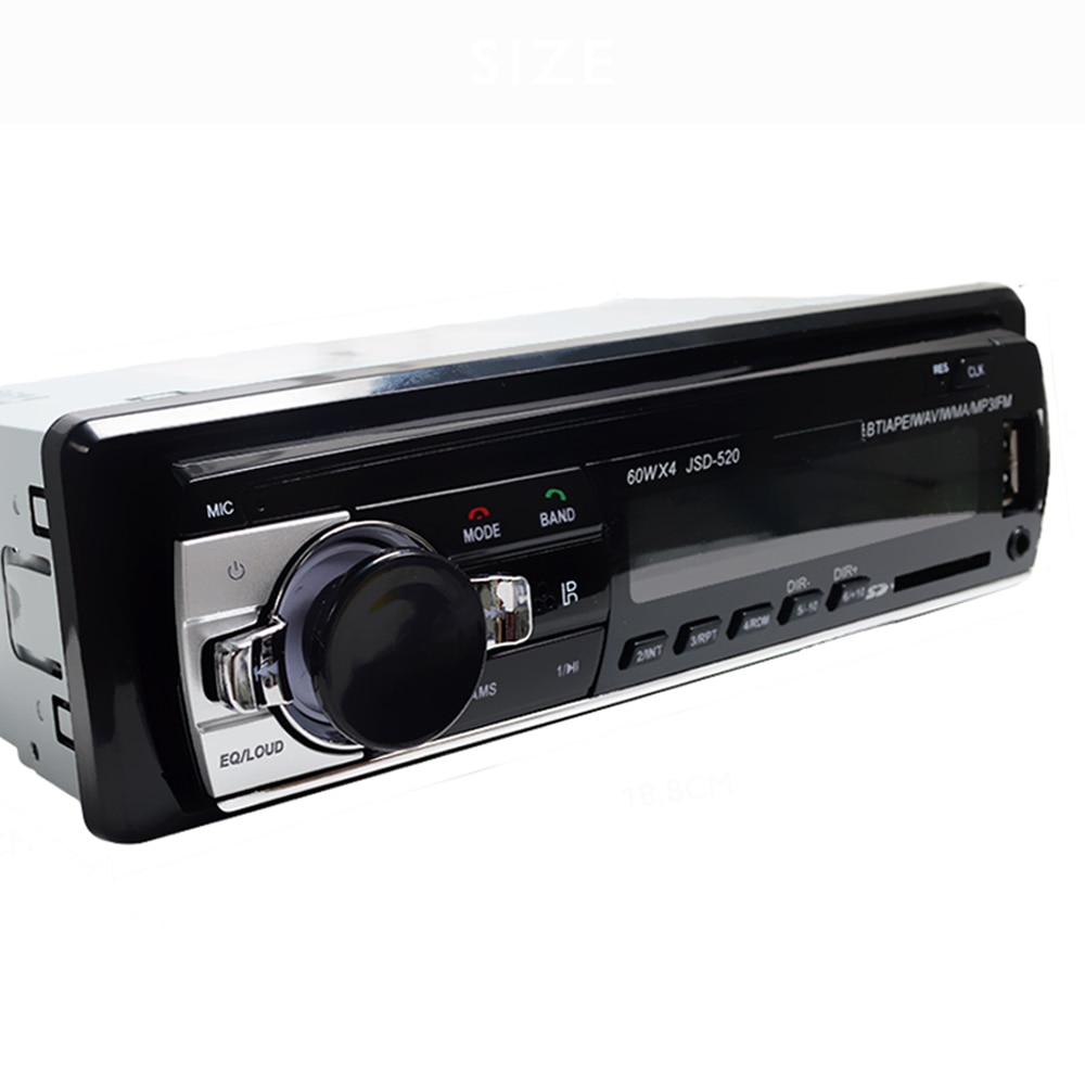 Hippcron Car Radio Stereo MP3 Player Digital Bluetooth 60Wx4 FM Audio Music USB / SD with In Dash AUX Input