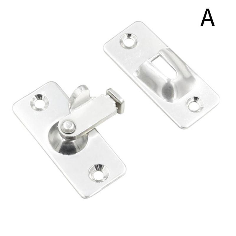 90degree Right Angle Door Buckle Latch Steel Right Angle Latch Door Door Bathroom Door Lock Sliding Window Angle Right X2S3: Silver