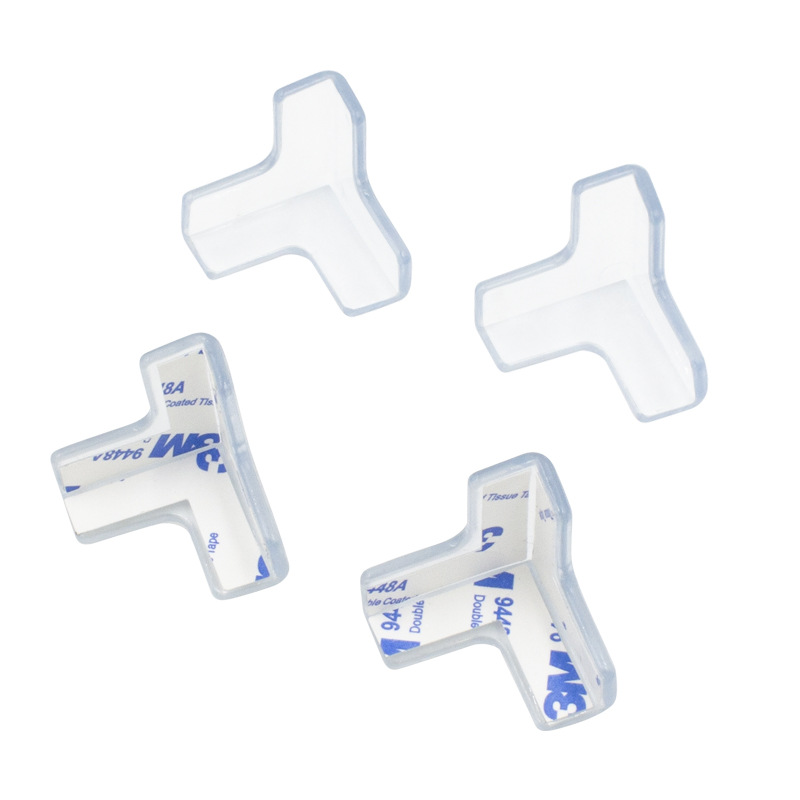 Protector de esquina de silicona para muebles, funda de seguridad Anticolisión de vidrio para mesa, borde de esquina, cojín Protector para bebé, 4/8/16 piezas